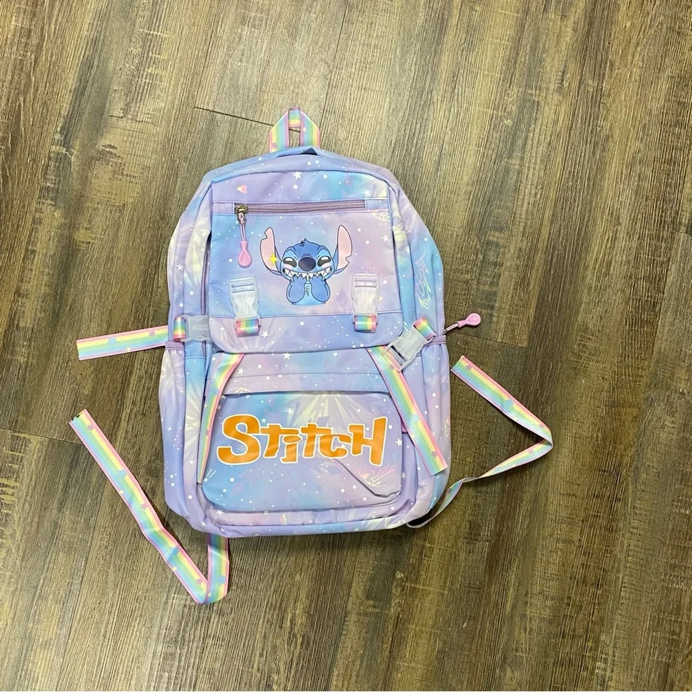 Stitch Kids Backpack - Purple New‎